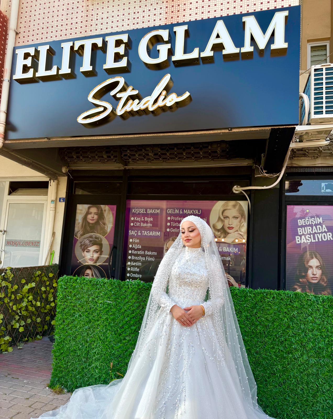 Elite Glam Studio dış mekan gelin çekimi