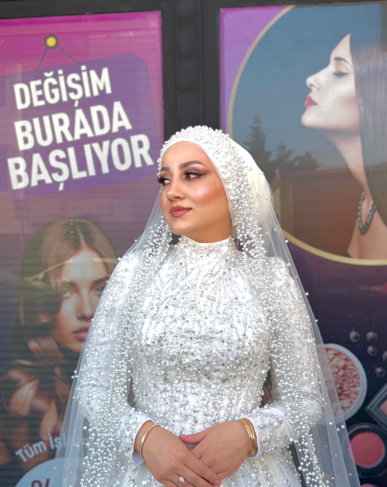 Gelin makyajı dış mekan çalışması